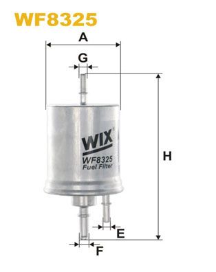 WIX FILTERS Polttoainesuodatin WF8325